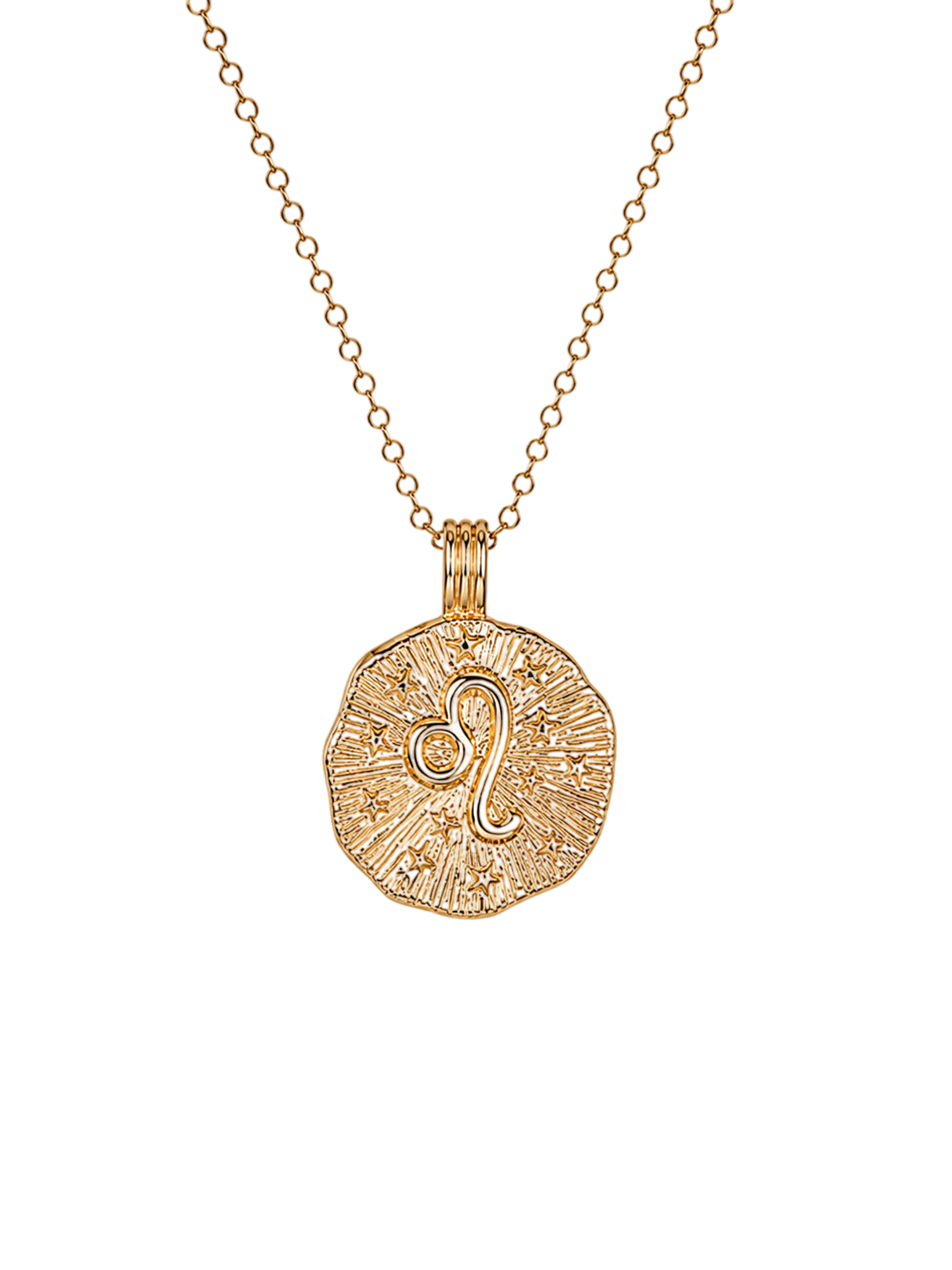 Sun in leo necklace - 22k gold vermeil